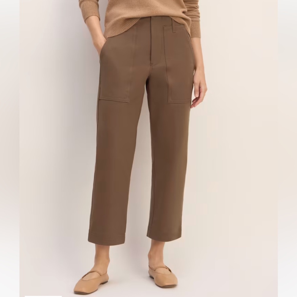 NWT Everlane The Bi-Stretch Utility Pant Cocoa 2